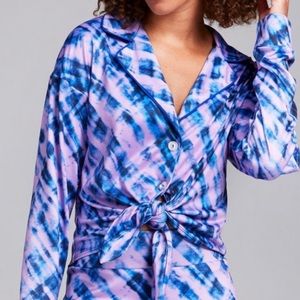 #315 TWO PIECE NWOT Terez Cool Cool Tie Dye Pajama Set